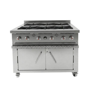 ESTUFA A GAS 6 PUESTOS CON HORNO