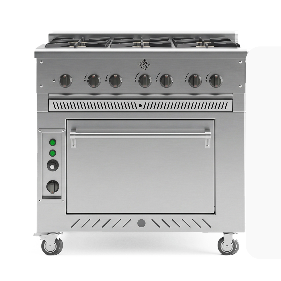 ESTUFA A GAS 6 PUESTOS CON HORNO - Imagen 2