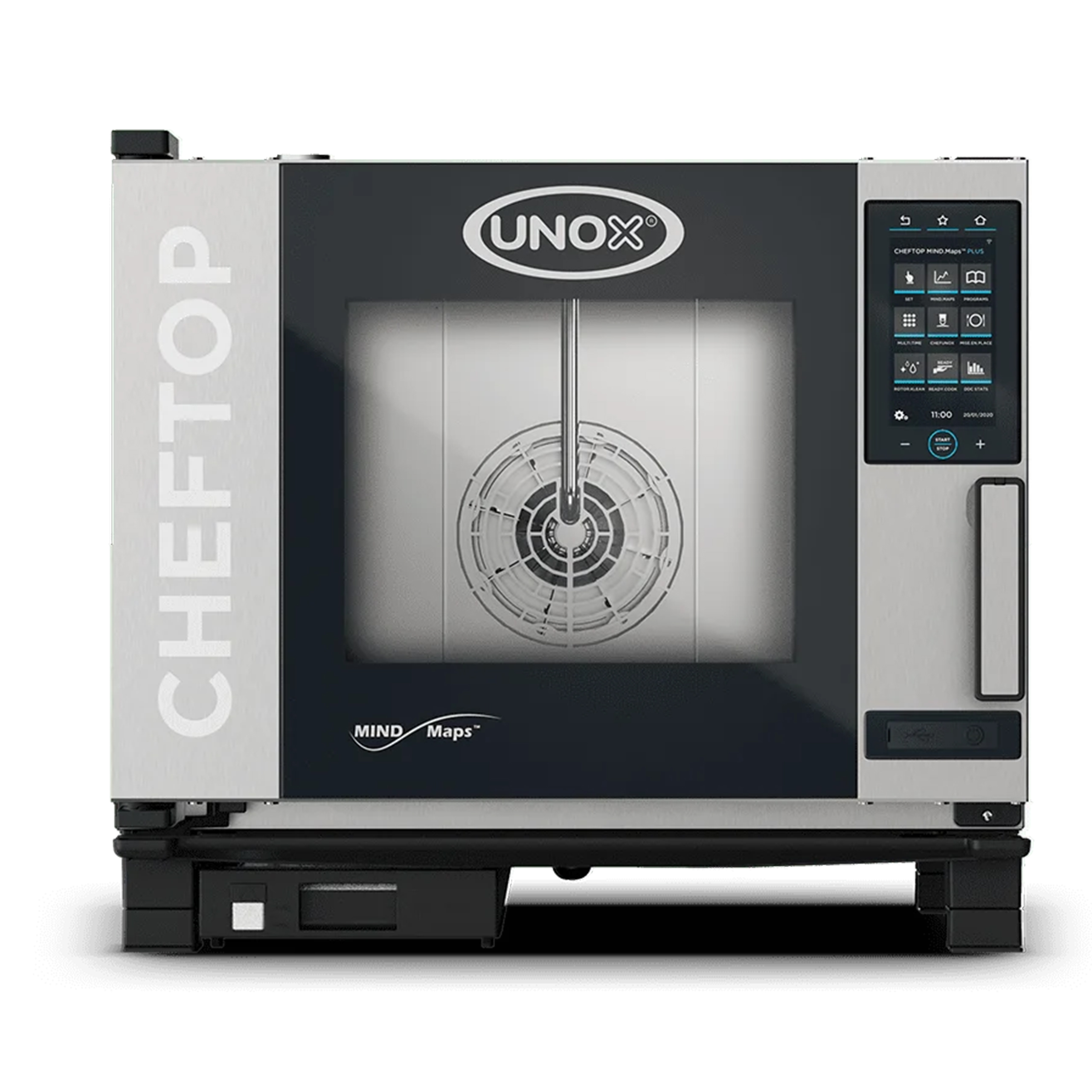 Cheftop mind.Maps™ countertop plus 5 bandejas a gas