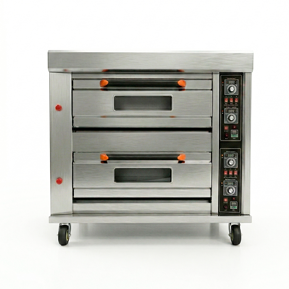 Horno de pizza a gas 2 camaras 4 latas - Imagen 2
