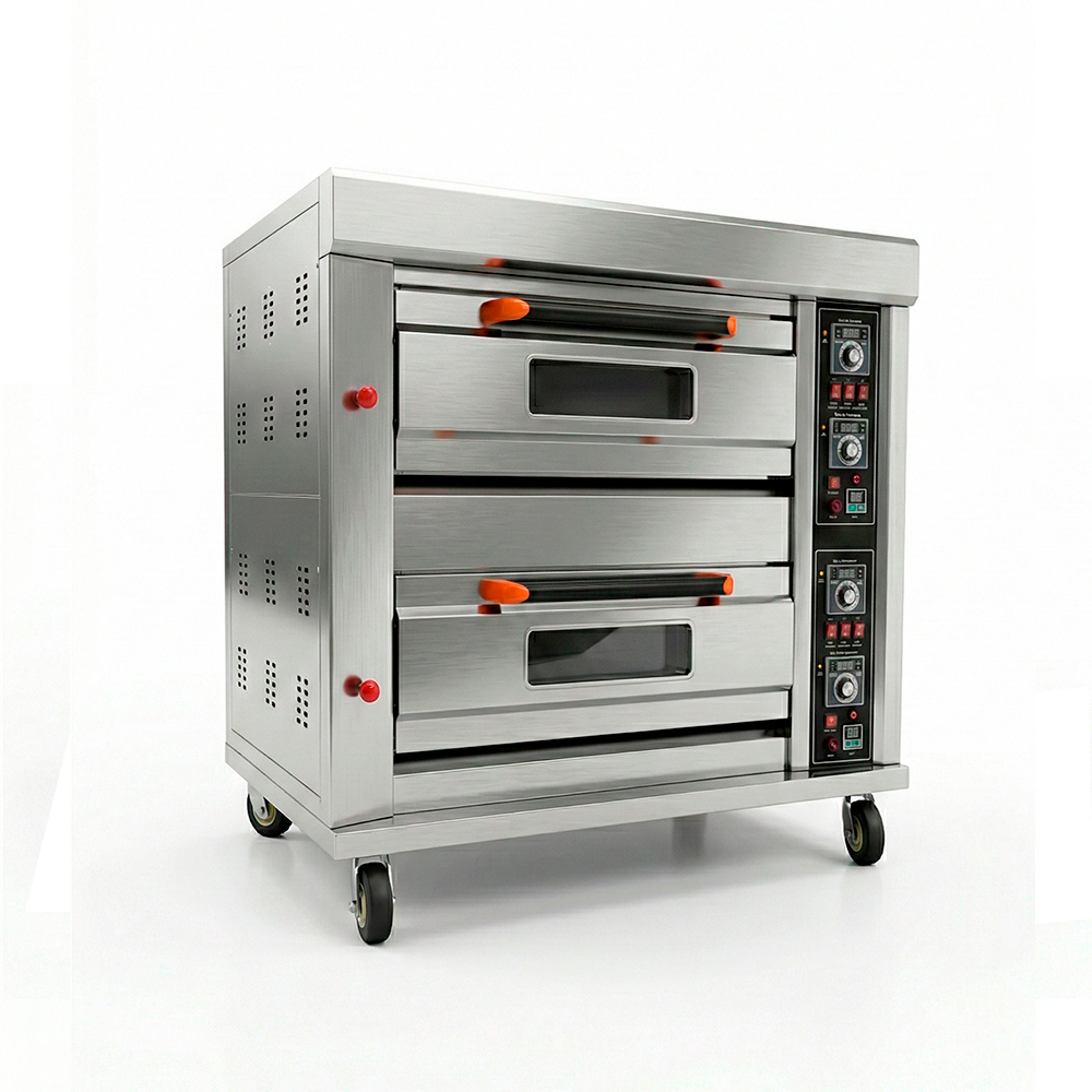 Horno de pizza a gas 2 camaras 2 latas