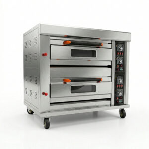 Horno de pizza a gas 2 camaras 4 latas