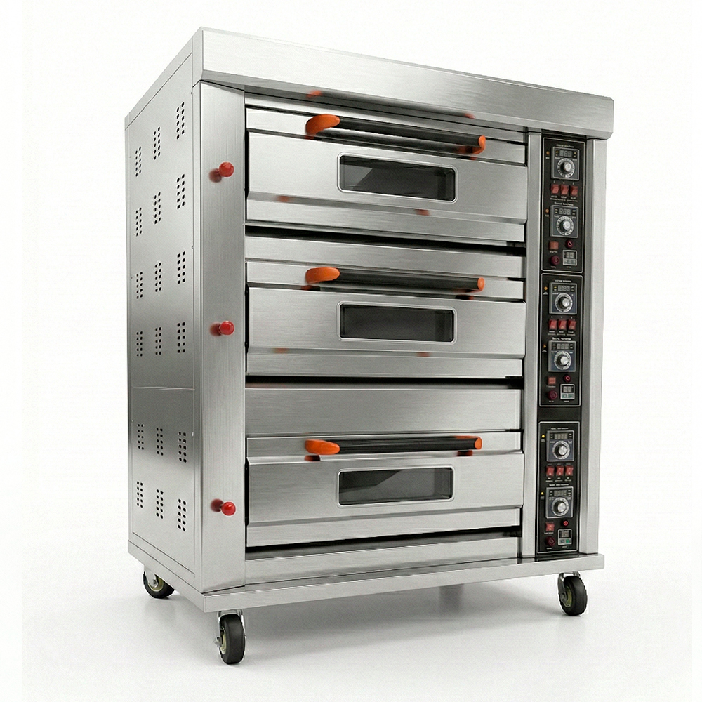 Horno de pizza a gas 3 camaras