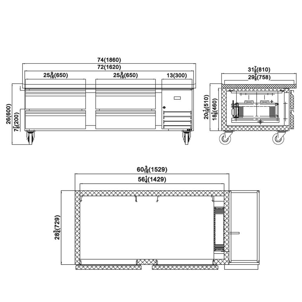Base chef Nordik KCBR-74 - Imagen 2