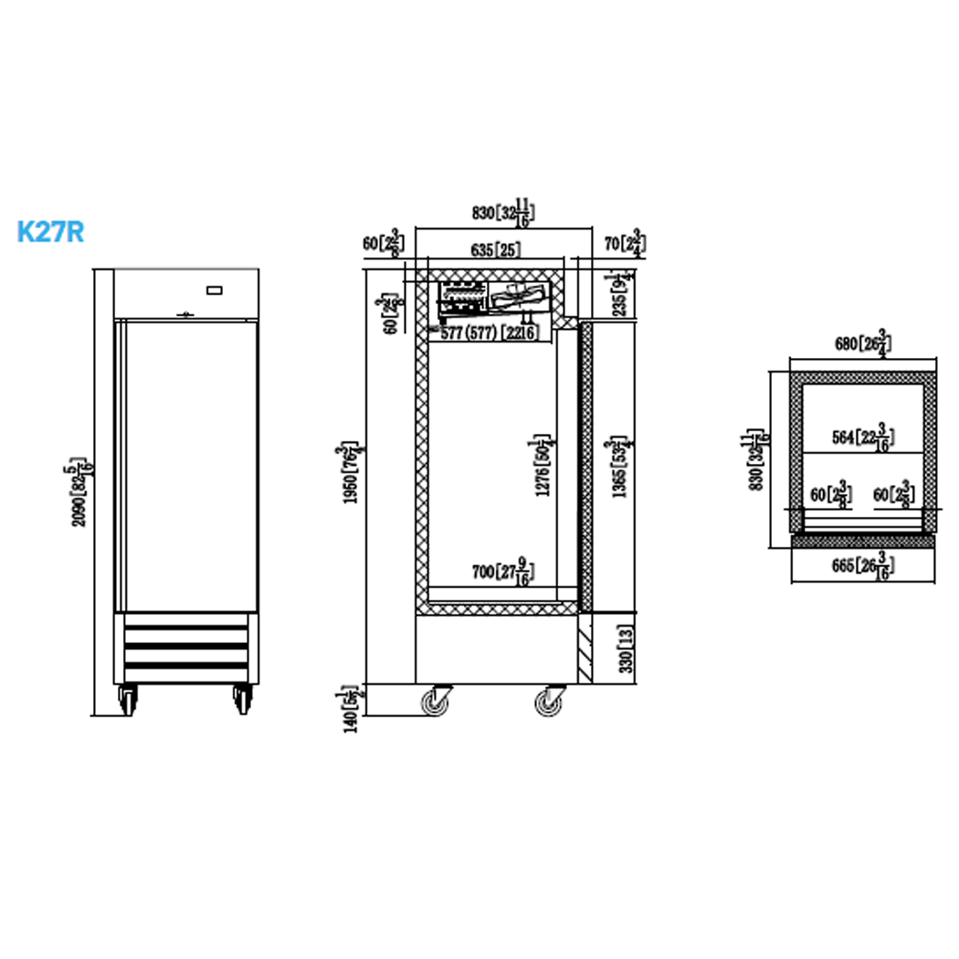 Congelador Vertical Nordik K27F - Imagen 2