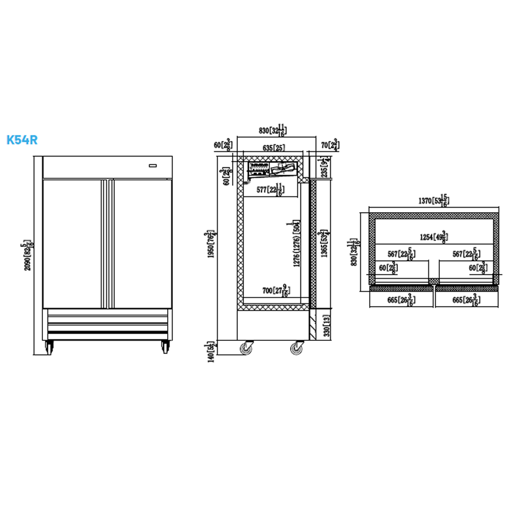 Congelador Vertical Nordik K54F - Imagen 2