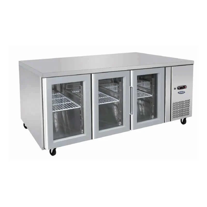 MESÓN REFRIGERADO DE EXHIBICIÓN 3 PUERTAS DE 180 CM